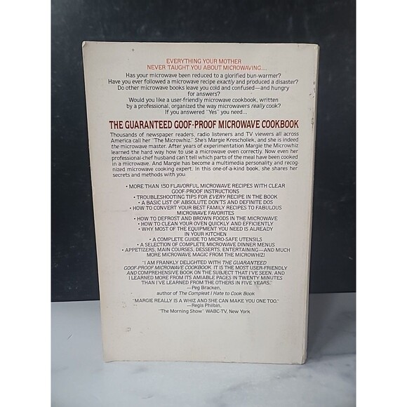 Guaranteed Goof-Proof Healthy Microwave Cookbook by Margie Kreschollek and... - Picture 9 of 10